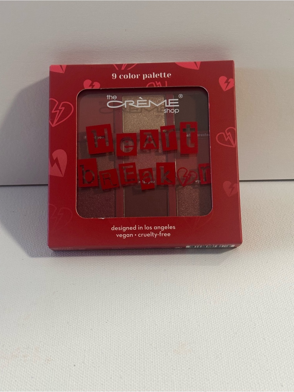 The Creme Shop Heart Breaker 9-Color Eyeshadow Palette - Red